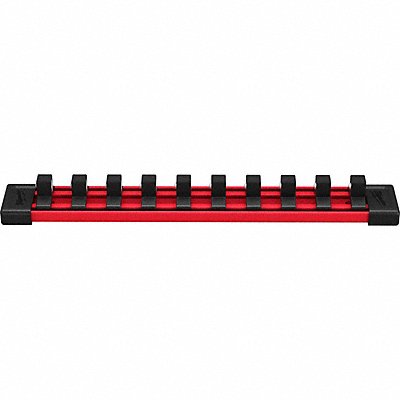 Socket Rail Red/Blk For Socket Size 3/8 