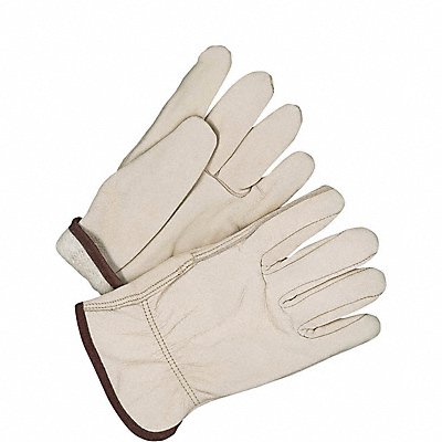 Leather Gloves Shirred Slip-On 2XL