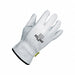 Leather Gloves Shirred Slip-On XS