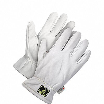 Leather Gloves A5 Shirred Slip-On M