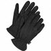 Leather Gloves Shirred Slip-On Cuff M