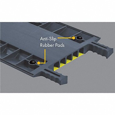 Anti-Slip Rubber Pad 1/4ft L 4-1/2 W Blk