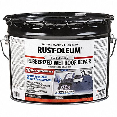 Wet Roof Repair Asphalt Black 3.3 gal