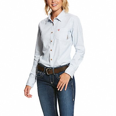 Womens FR Button Down Shirt White S