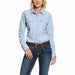 Womens FR Button Down Shirt Blue M