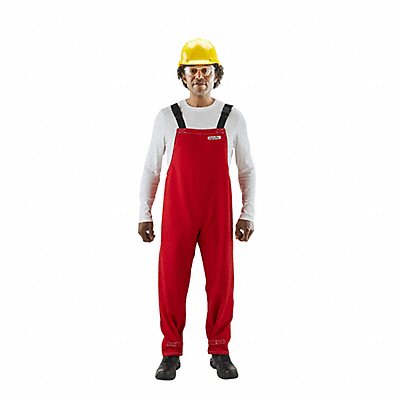 K3049 Bib Overall Chemical Resistant Red S