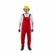 K3049 Bib Overall Chemical Resistant Red S