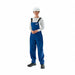 K3045 Breathable Blue Bibbed Poly Overall M