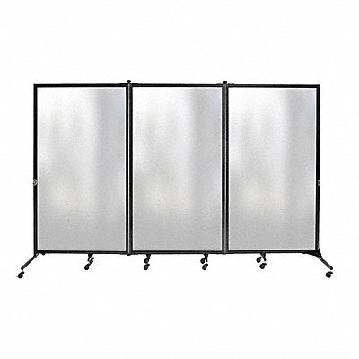 Frosted 3 panel Room Divider