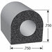 Foam Rubber Seal w/Adhesive Back 0.75 in