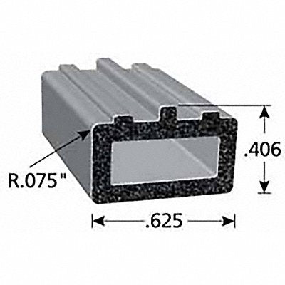 Foam Rubber Seal w/Adhesive Back 0.4 in