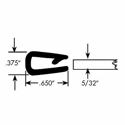 Edge Grip Seal Edge Trim 50 ft PVC