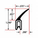 Edge Grip Seal Top Flap Seal 10 ft EPDM