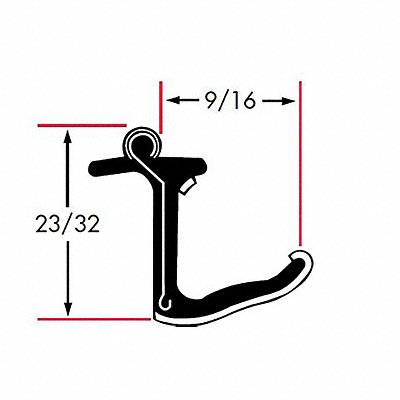 Edge Grip Seal Beltline WRSTP 8 ft Rubbr