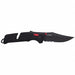 Folding Knives Black Steel Serrated