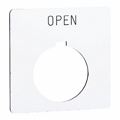 Legend Plate Square Open White