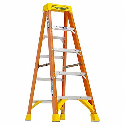 Stepladder Fiberglass 5 ft H 300 lb Cap