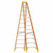 Stepladder Fiberglass 12 ft H 300 lb Cap