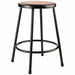 Round Stool Welded Tube Leg Black 24 H
