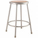 Round Stool Welded Tube Leg Gray 24 H