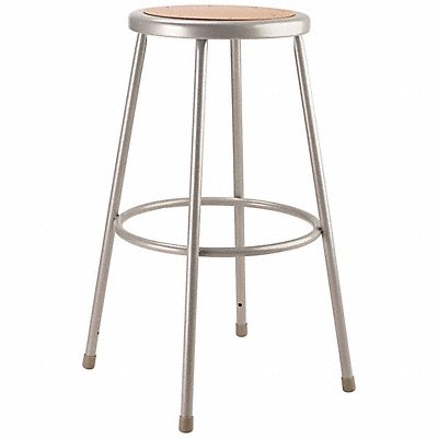 Round Stool Welded Tube Leg Gray 30 H