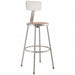 Round Stool Welded Tube Leg Gray 43 H