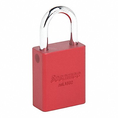 Alum Safety Lockout Padlock KD Red