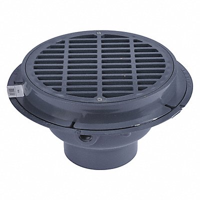 PVC Com Drain 4 w/Pl Grate Bucket