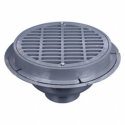 PVC Com Drain 6 w/Pl Grate Bucket