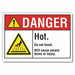 Hot Surface Danger Rflct Lbl 10inx14in