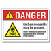 Carbon Monoxide Danger Rflct Lbl 7x10in