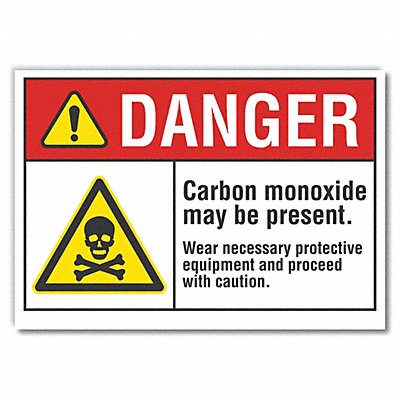Danger Sign 7 in x 10 in Non-PVC Polymer