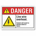Danger Sign 7 inx10 in Non-PVC Polymer