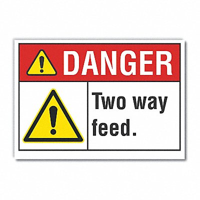 Elec Hazard Danger Lbl 5x7in Polyester