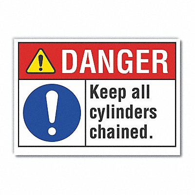 Danger Sign 10in x 14in Non-PVC Polymer