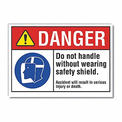 Danger Sign 10in x 14in Non-PVC Polymer
