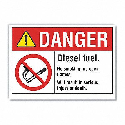 Danger Sign 10inx14in Non-PVC Polymer