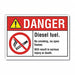 Danger Sign 7 inx10 in Non-PVC Polymer