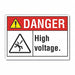 High Voltage Danger Rflctv Label 5inx7in