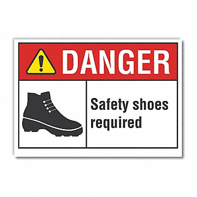 Danger Sign 7 inx10 in Non-PVC Polymer