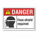 Face Mask Danger Rflctv Label 5inx7in