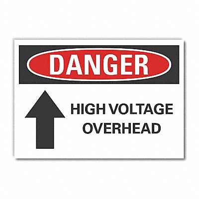 High Voltage Danger Lbl 7x10in Polyest