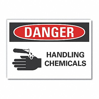 Chemicals Danger Lbl 10x14in Polyester