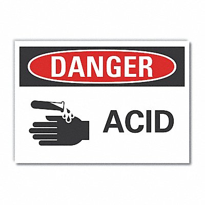 Danger Sign 7 in x 10 in Non-PVC Polymer