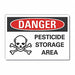 Pesticide Danger Rflctv Label 7inx10in
