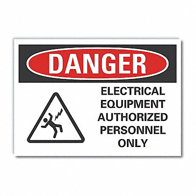 Danger Sign 10inx14in Non-PVC Polymer