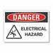 Danger Sign 10in x 14in Non-PVC Polymer