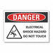 Elec Hazard Danger Rflctv Label 7inx10in