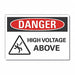 High Voltage Danger Rflct Lbl 5inx7in