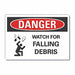 Construct Area Danger Lbl 5x7in Polyest